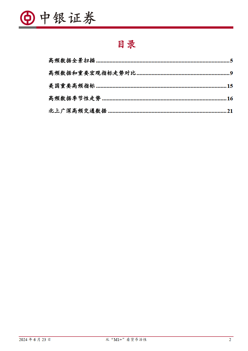 高频数据扫描：从“M1+”看货币活性